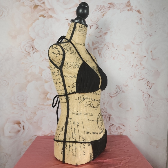 Black Velvet Dreamgirl Halter G-String Strappy Bikini - Picture 4 of 10